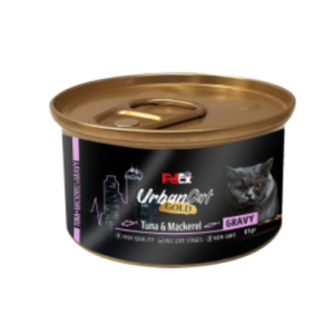 Petex מעדן טונה עם דגי מקרל ברוטב 85 גרם אורבן קט