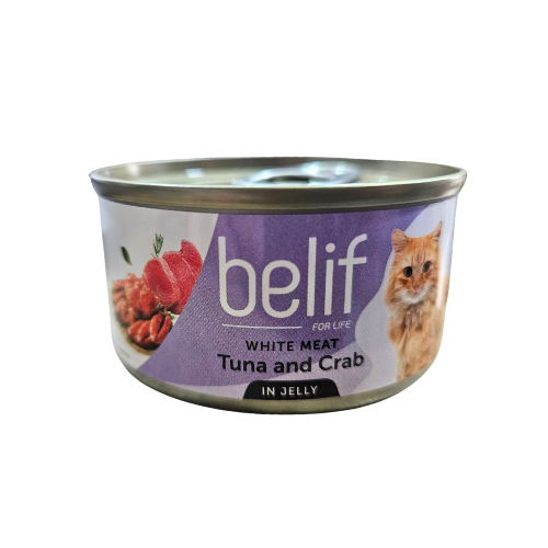 belif - טונה וסרטן בג'לי 80 גרם