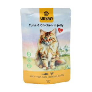 פאוץ' אורבן חתולים טונה ועוף 85 גרם