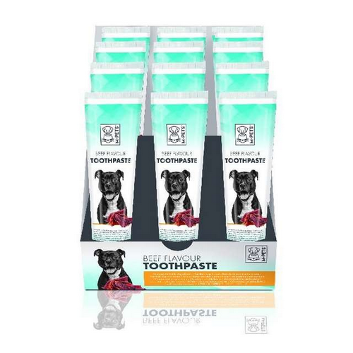 M-PETS משחת שיניים לכלב בטעם בקר 100 גרם