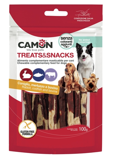 Camon חטיף מקלות ארנב ודג 100 גרם