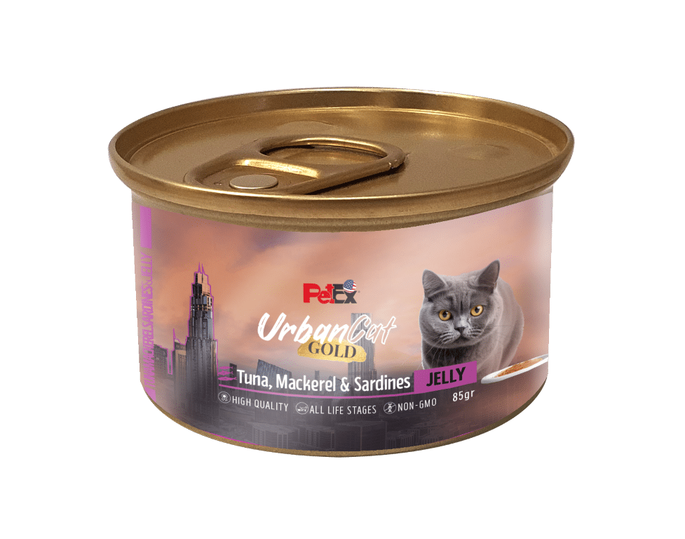 Petex מעדן טונה, מקרל וסרדין בג'לי 85 גרם אורבן קט