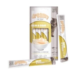 M-PETS קרימי שלוק לטיפול בפרווה ועור טונה וסלמון 60 גרם
