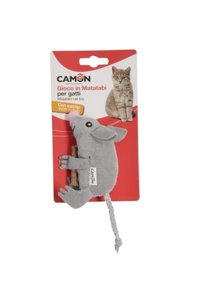 Camon צעצוע לחתול עכבר בד עם מטאטאבי